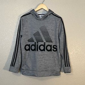 ADIDAS XL GRAY AND BLACK HOODIE UNISEX SWEATSHIRT